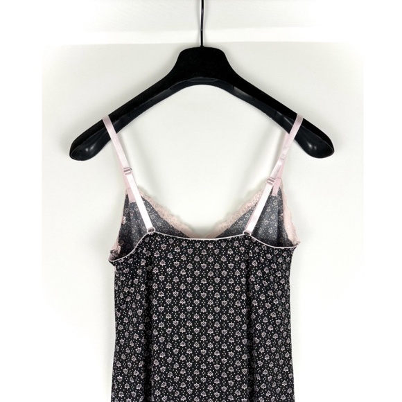 Vintage Marilyn Monroe Lingerie Printed Slip Dress in Black & Baby Pink • S/M - Picture 6 of 7